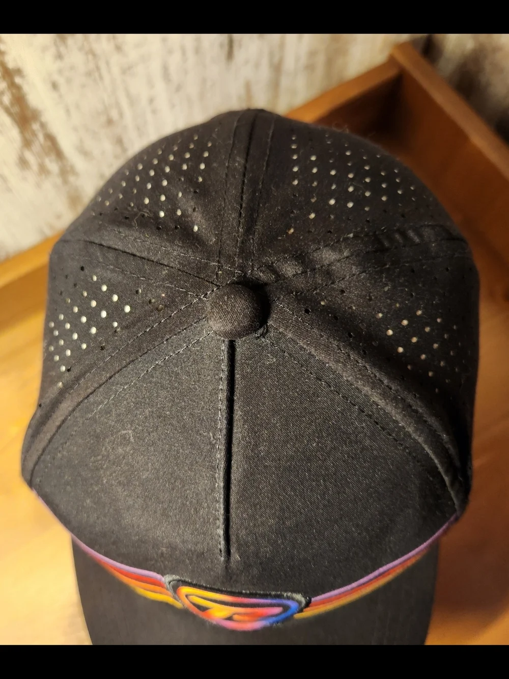 Boco Gear Rock N Roll Marathon Mesh Back Run Hat Cap w/ Multicolor 'R' Emblem